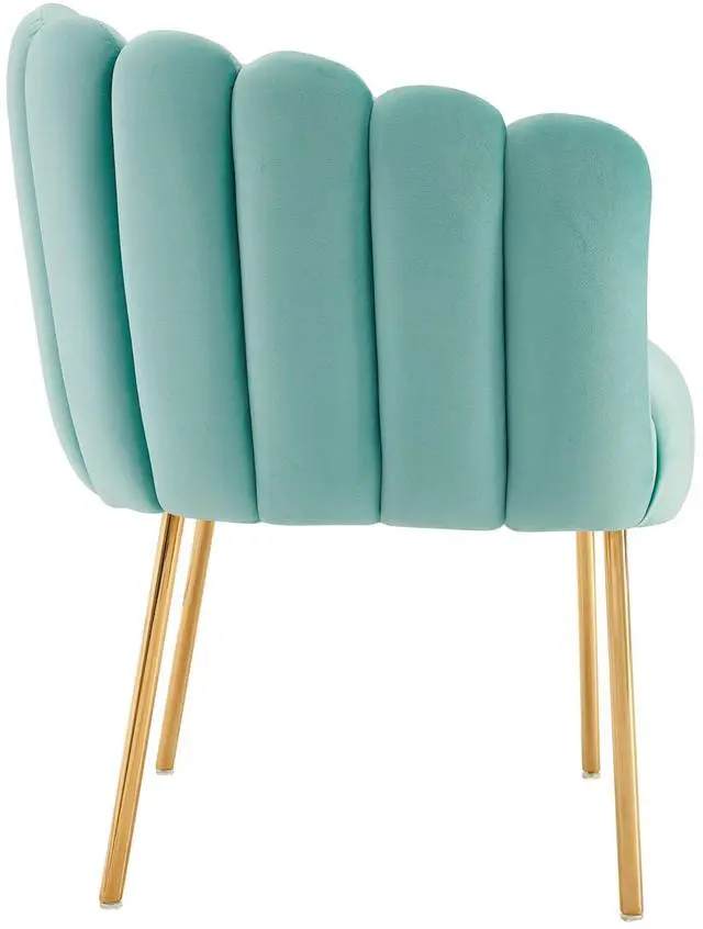 Alt view image 4 of 8 - Sanna Channel Tufted Performance Velvet Armchair