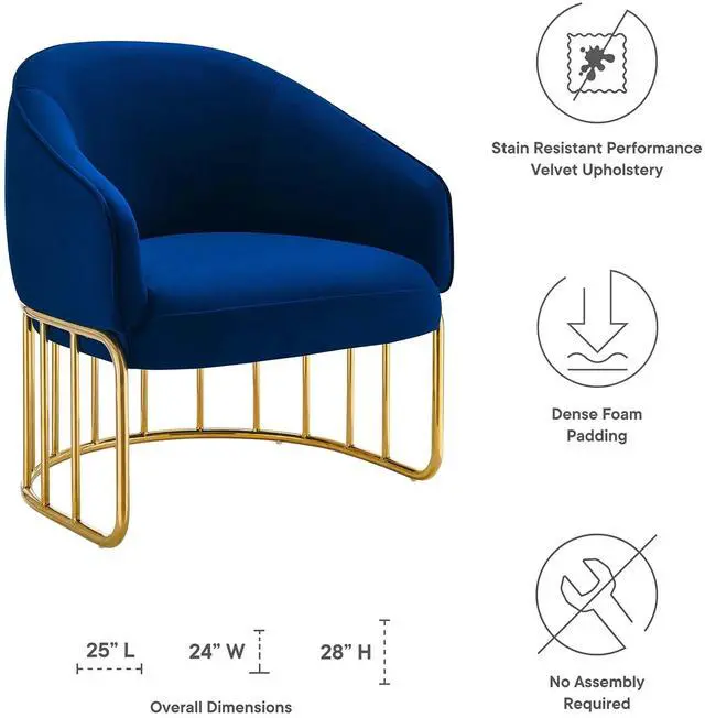 Alt view image 3 of 8 - Legacy Performance Velvet Armchair