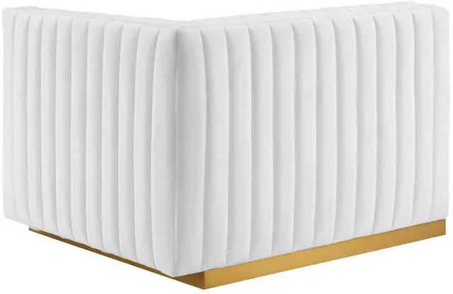 Alt view image 4 of 6 - Conjure Channel Tufted Performance Velvet Right-Arm Chair by Modway