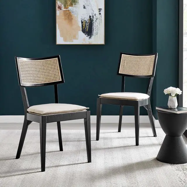 Alt view image 13 of 13 - Caledonia Wood Dining Chair Set of 2