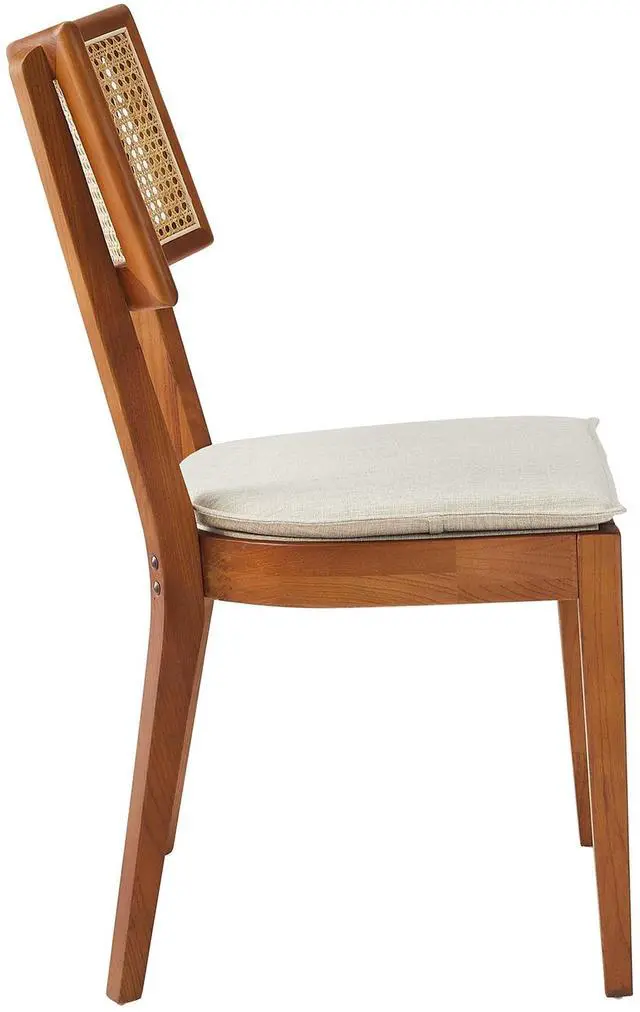 Alt view image 5 of 7 - Caledonia Fabric Upholstered Wood Dining Chair Set of 2 by Modway