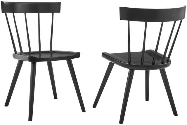 Alt view image 7 of 13 - Sutter Wood Dining Side Chair Set of 2