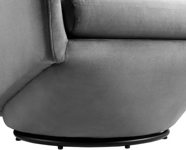 Alt view image 13 of 13 - Series Performance Velvet Fabric Swivel Chair