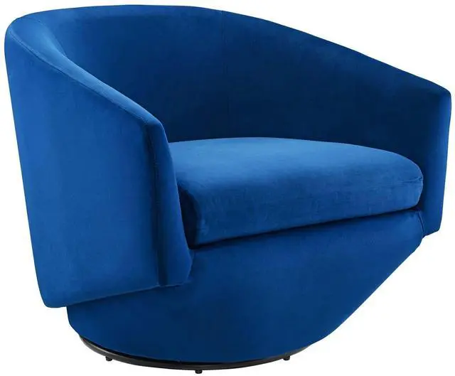 Alt view image 7 of 13 - Series Performance Velvet Fabric Swivel Chair