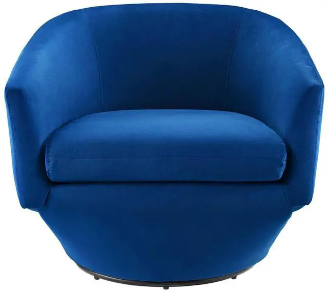 Alt view image 12 of 13 - Series Performance Velvet Fabric Swivel Chair