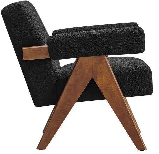 Alt view image 4 of 7 - Lyra Boucle Fabric Armchair by Modway