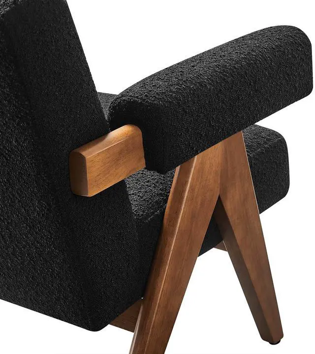 Alt view image 7 of 7 - Lyra Boucle Fabric Armchair by Modway