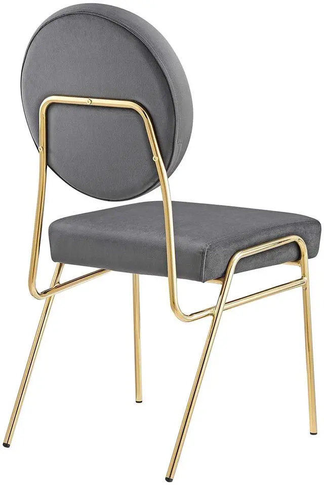 Alt view image 5 of 7 - Craft Performance Velvet Dining Side Chairs Set of 2 by Modway