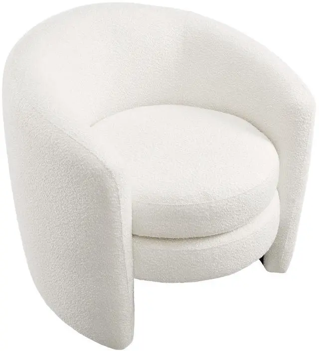 Alt view image 6 of 7 - Affinity Upholstered Boucle Fabric Curved Back Armchair by Modway