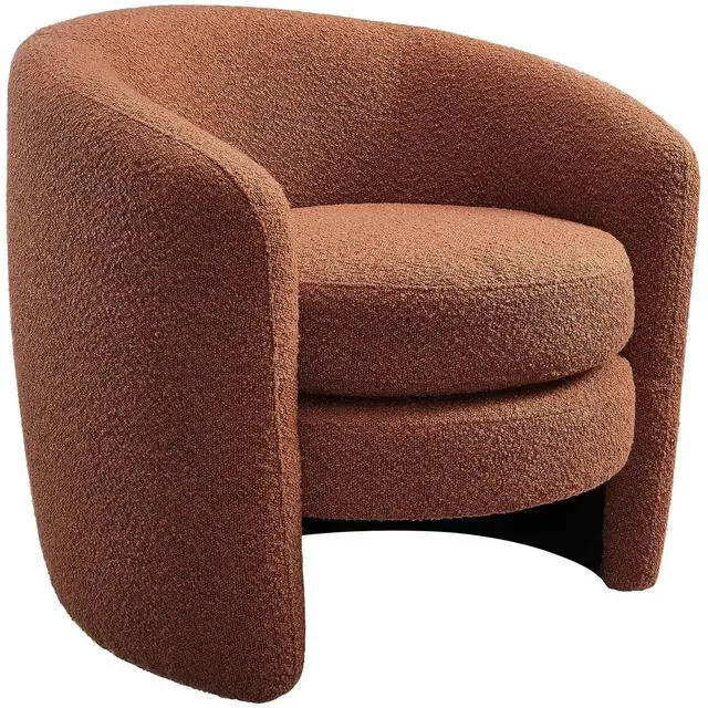 Main image of Affinity Upholstered Boucle Fabric Curved Back Armchair by Modway