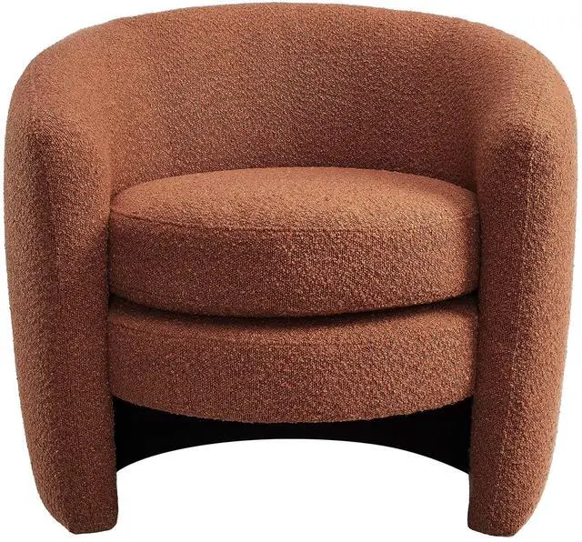 Alt view image 5 of 7 - Affinity Upholstered Boucle Fabric Curved Back Armchair by Modway