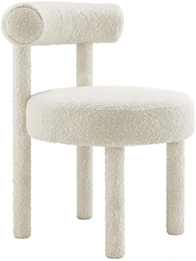 Alt view image 4 of 7 - Toulouse Boucle Fabric Dining Chair Set of 2 by Modway