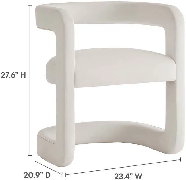 Alt view image 2 of 7 - Winslow Barrel Performance Velvet Dining Chair  by Modway