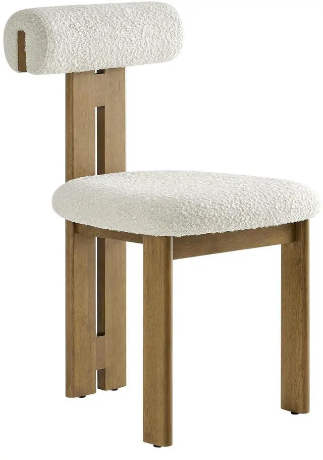 Alt view image 4 of 7 - Torian Boucle Fabric Dining Chair Set of 2 by Modway