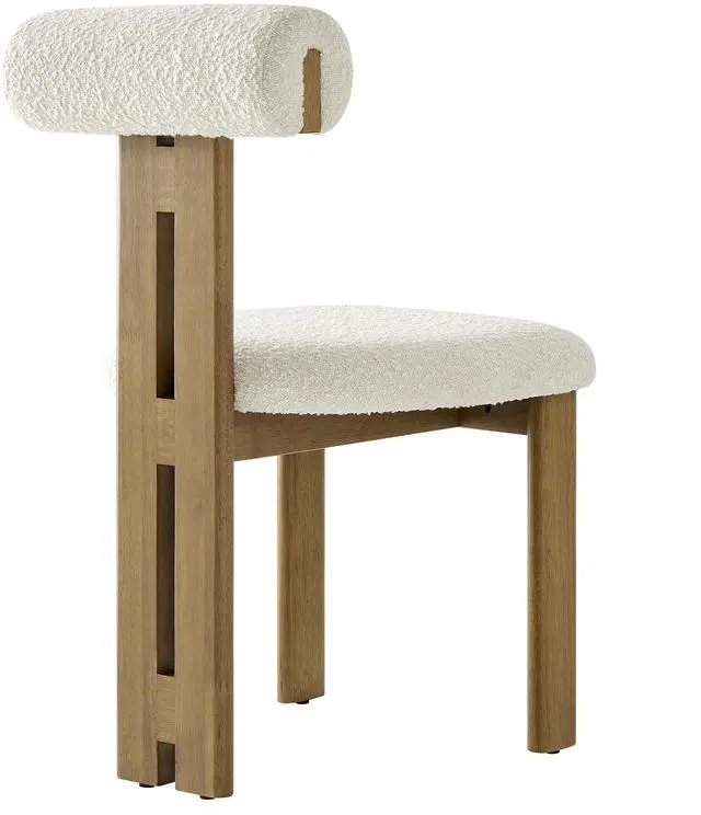 Alt view image 6 of 7 - Torian Boucle Fabric Dining Chair Set of 2 by Modway