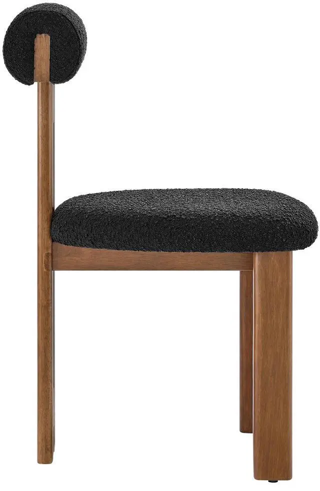 Alt view image 5 of 7 - Torian Boucle Fabric Dining Chair Set of 2 by Modway