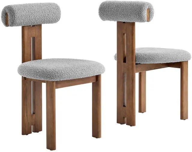 Main image of Torian Boucle Fabric Dining Chair Set of 2 by Modway