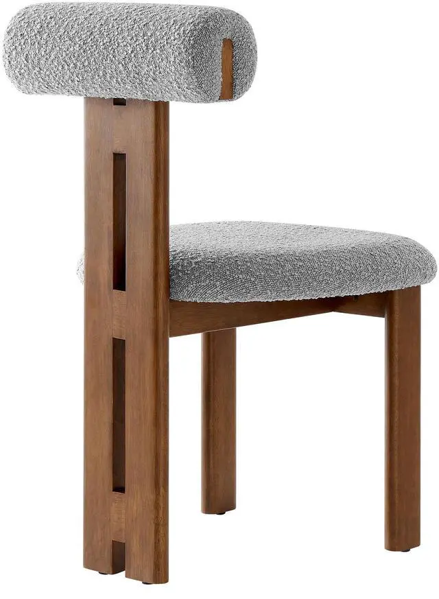 Alt view image 6 of 7 - Torian Boucle Fabric Dining Chair Set of 2 by Modway