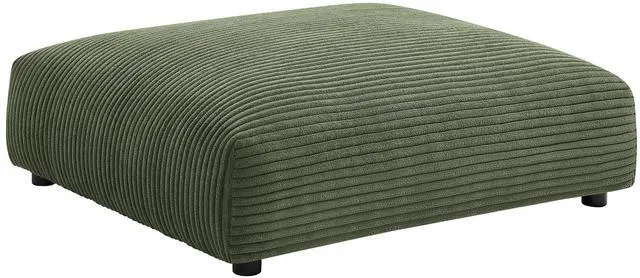 Alt view image 4 of 7 - Solace Modular Corduroy Upholstered Armless Chair and Ottoman Set by Modway