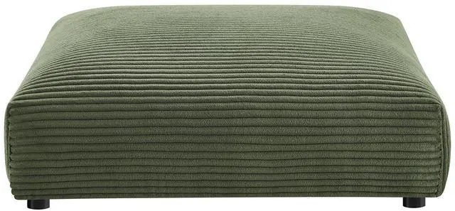 Alt view image 6 of 7 - Solace Modular Corduroy Upholstered Armless Chair and Ottoman Set by Modway