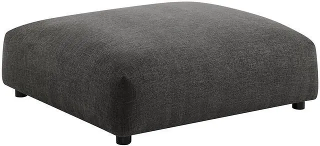 Alt view image 4 of 7 - Solace Modular Upholstered Fabric Armless Chair and Ottoman Set by Modway