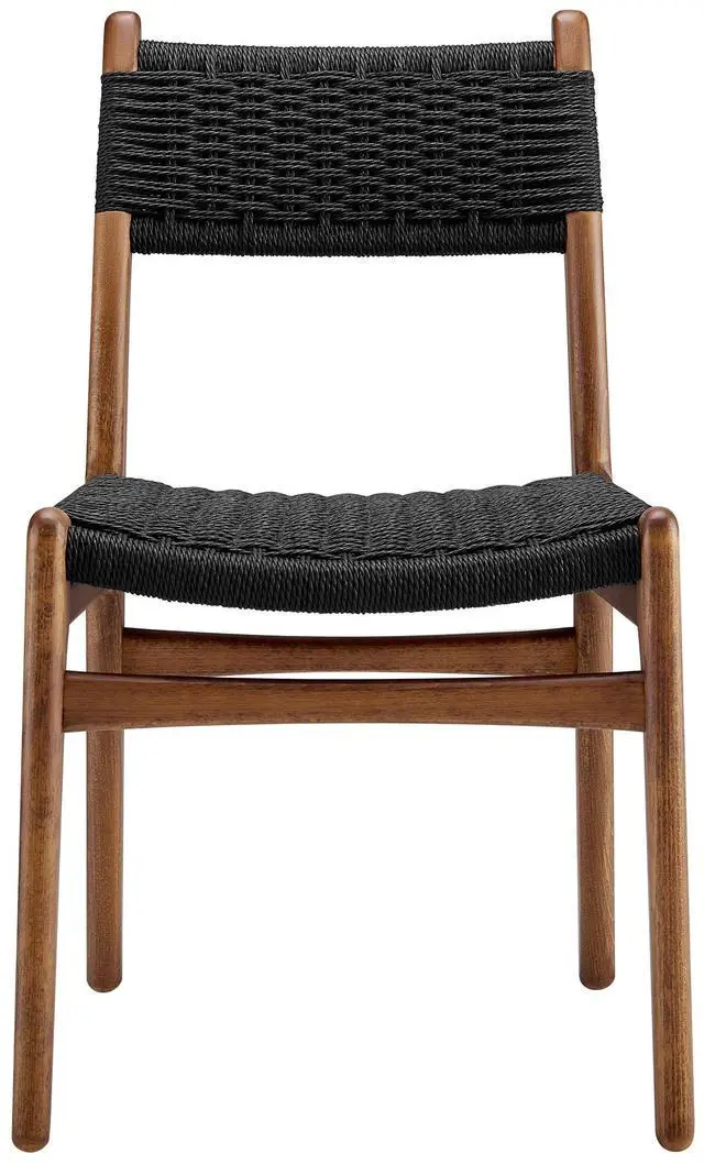 Alt view image 7 of 7 - Wynn Rope and Wood Dining Side Chairs Set of 2 by Modway