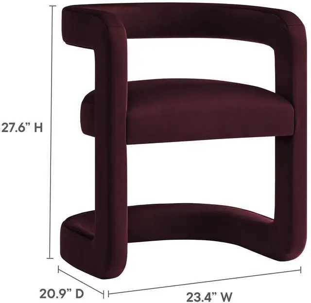 Alt view image 2 of 7 - Winslow Barrel Performance Velvet Dining Chair  by Modway