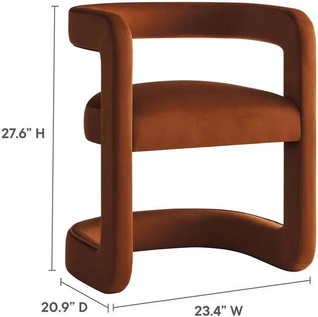 Alt view image 2 of 7 - Winslow Barrel Performance Velvet Dining Chair  by Modway