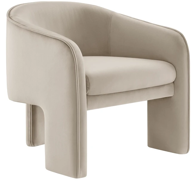 Main image of Greer Performance Velvet Upholstered Accent Armchair by Modway