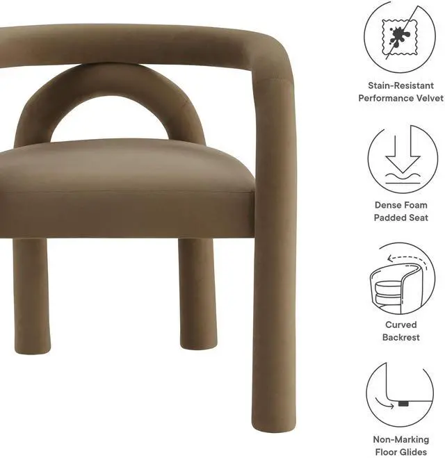 Alt view image 2 of 7 - Astrid Performance Velvet Dining Chair by Modway