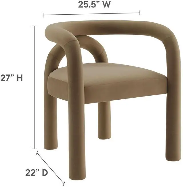 Alt view image 3 of 7 - Astrid Performance Velvet Dining Chair by Modway