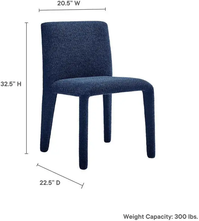 Alt view image 2 of 7 - Rhodes Fabric Upholstered Dining Chair by Modway