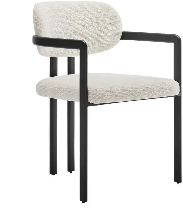Main image of Elio Barrel Fabric and Metal Dining Chair by Modway