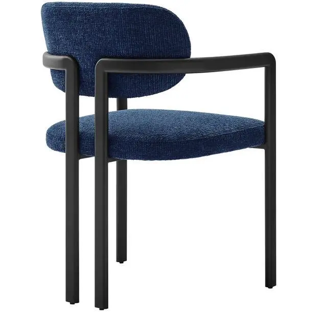 Alt view image 6 of 7 - Elio Barrel Fabric and Metal Dining Chair by Modway