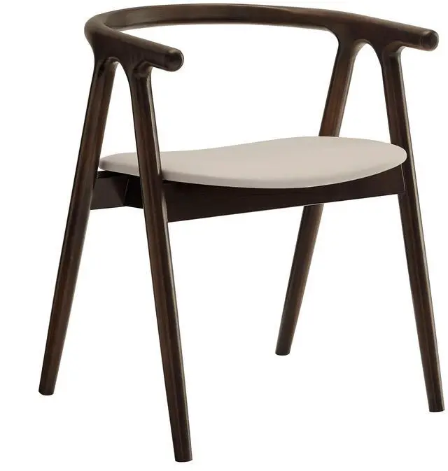 Main image of Henry Vegan Leather and Wood Dining Chair by Modway