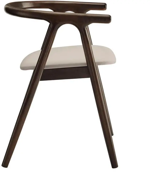Alt view image 4 of 7 - Henry Vegan Leather and Wood Dining Chair by Modway