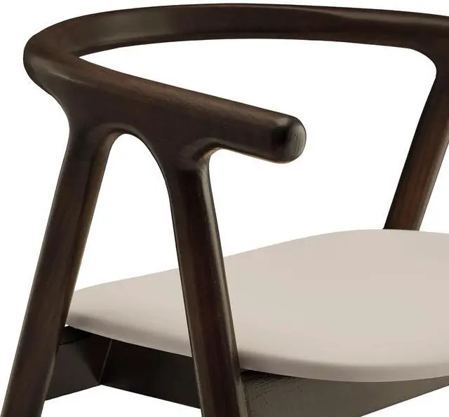 Alt view image 7 of 7 - Henry Vegan Leather and Wood Dining Chair by Modway