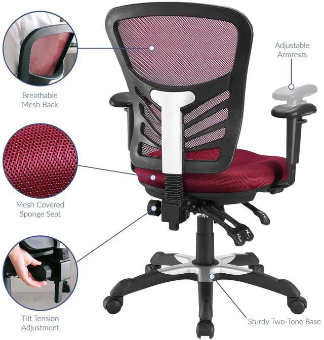 Alt view image 2 of 7 - Articulate Mesh Office Chair by Modway