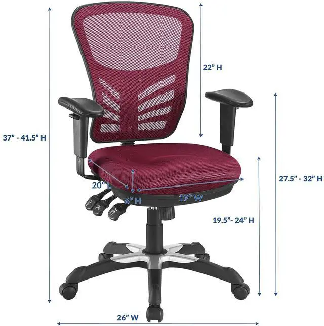 Alt view image 3 of 7 - Articulate Mesh Office Chair by Modway