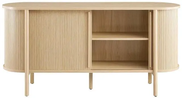 Alt view image 5 of 7 - Cadence Sideboard Oak EEI-6309-OAK