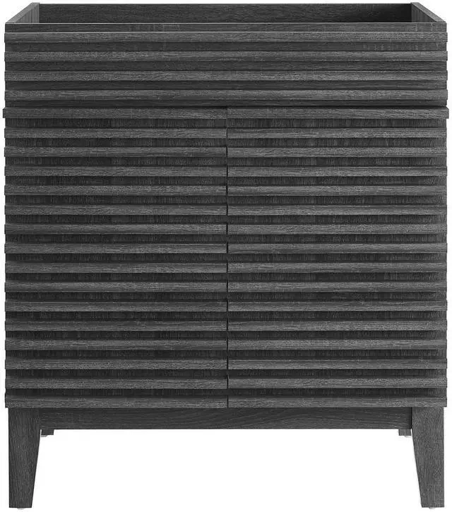 Alt view image 5 of 7 - Render 30" Bathroom Vanity Cabinet (Sink Basin Not Included) Charcoal EEI-4851-CHA