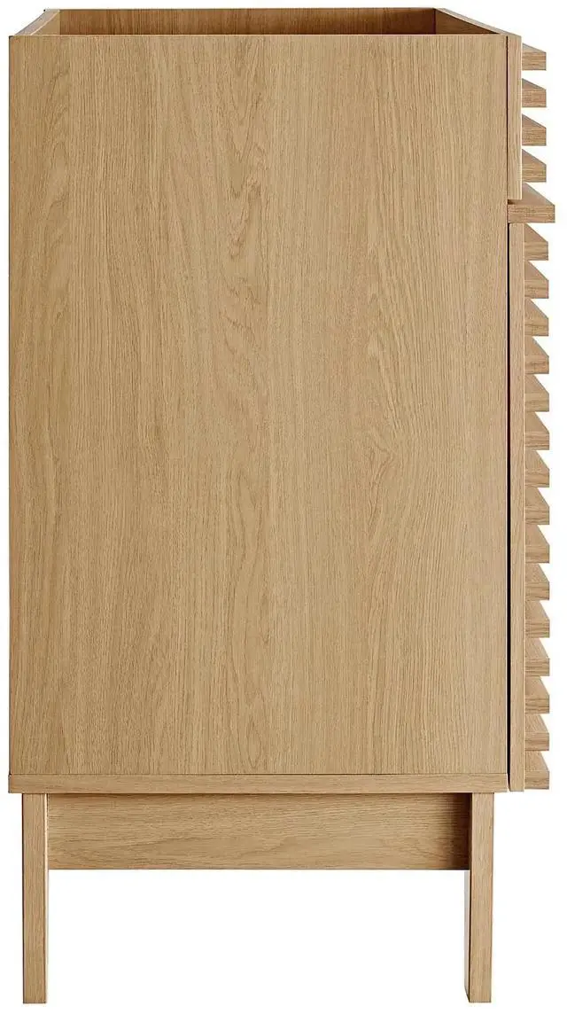 Alt view image 2 of 7 - Render 30" Bathroom Vanity Cabinet (Sink Basin Not Included) Oak EEI-4851-OAK