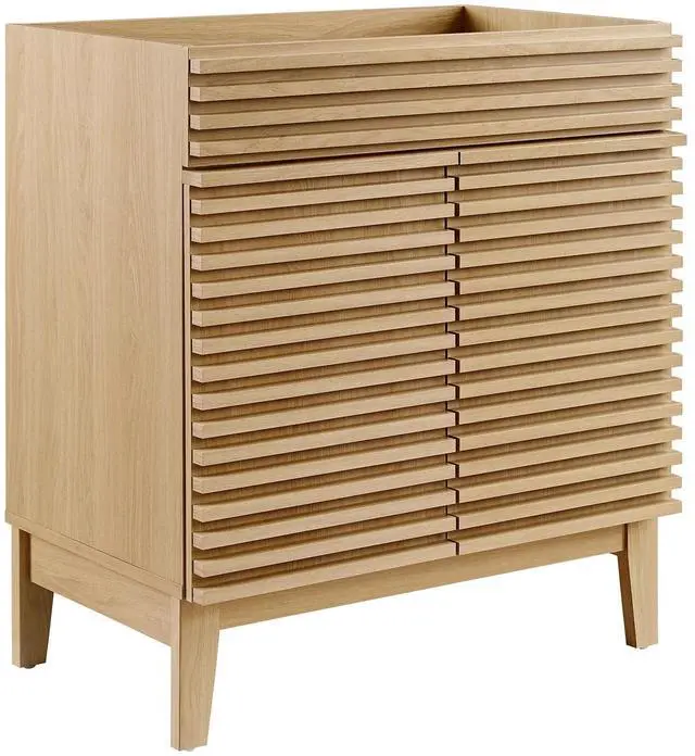 Main image of Render 30" Bathroom Vanity Cabinet (Sink Basin Not Included) Oak EEI-4851-OAK