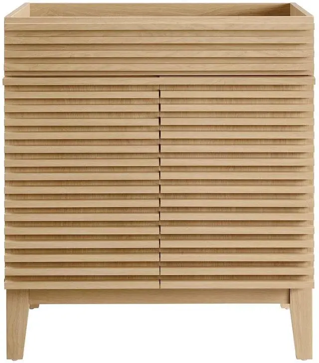 Alt view image 5 of 7 - Render 30" Bathroom Vanity Cabinet (Sink Basin Not Included) Oak EEI-4851-OAK