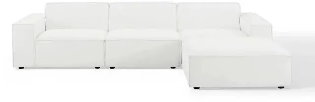 Alt view image 2 of 7 - Restore 4-Piece Sectional Sofa White EEI-4113-WHI