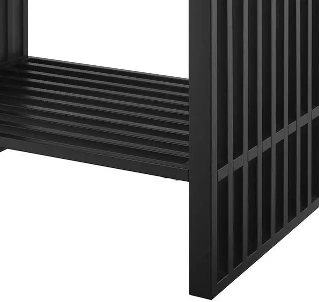 Alt view image 6 of 7 - Gridiron 30" Bathroom Vanity White Black EEI-6106-WHI-BLK