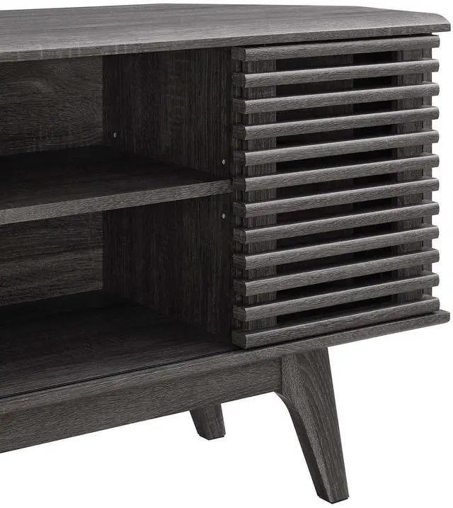 Alt view image 2 of 7 - Render 46" Corner TV Stand Charcoal EEI-6157-CHA
