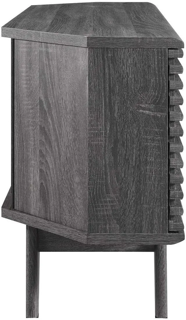 Alt view image 3 of 7 - Render 46" Corner TV Stand Charcoal EEI-6157-CHA