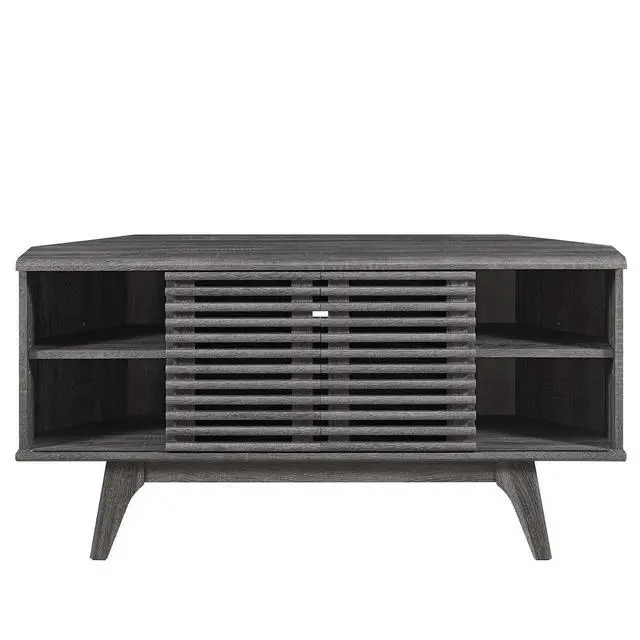 Alt view image 6 of 7 - Render 46" Corner TV Stand Charcoal EEI-6157-CHA