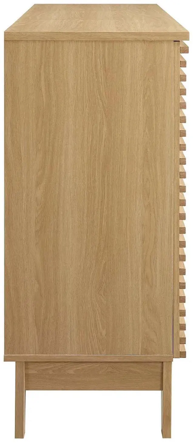 Alt view image 3 of 7 - Render Bar Cabinet Oak EEI-6156-OAK